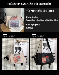 Túi đeo chéo hoạ tiết Nhật siêu hot