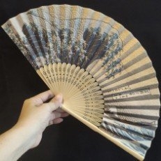 Quạt xếp trang trí 21cm giấy