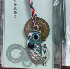 Móc khóa mèo may mắn 5 yên Nhật [5 yên thật]