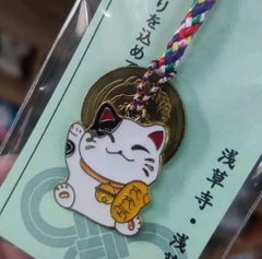 Móc khóa mèo may mắn 5 yên Nhật [5 yên thật]