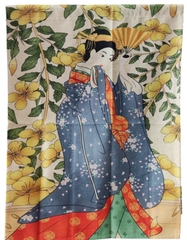 Màn rèm noren Nhật 60x80 1 MẢNH (chưa kèm thanh)