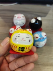 Bộ Mèo Daruma may mắn 5 con