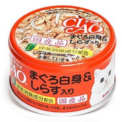 CIAO CáNgừ&CáBào Thạch 85g - Ciao Tuna&DriedBonito in Jelly 85g