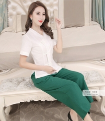 Đồng phục quản lý spa, massage DPSPQL-0001 2 3