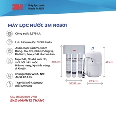 Máy Lọc Nước Uống 3M RO301 Lắp Dưới Bồn Rửa Không Dùng Điện