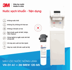 Máy Lọc Nước Uống Nóng Lạnh VN-2V-A1 Sử Dụng 3M BREW 120-MS
