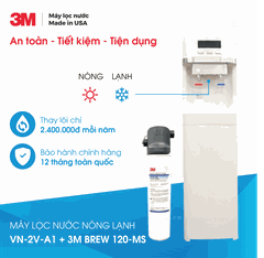 Máy Lọc Nước Uống Nóng Lạnh VN-2V-A1 Sử Dụng 3M BREW 120-MS