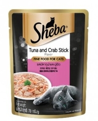 Sheba CáNgừ&Cua - Tuna&Crab 70g
