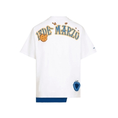 13DE MARZO TEE - 13De Marzo Cookie Monster Bear Half Piece Patched (White) Best Quality