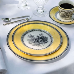 VB Audun Chasse Đĩa 22cm bức tranh làng quê Châu Âu thương hiệu Villeroy & Boch nhập khẩu từ Đức  1010702640