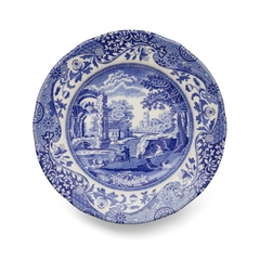 PM Blue Italian Đĩa nhỏ 15cm phong cách phương Đông khung cảnh nước Ý sản xuất tại Vương quốc Anh BLI0160