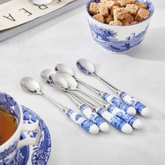 PM SPODE Blue Italian Set 6 thìa trà thương hiệu Portmeirion Vương Quốc Anh  BLI1101-X