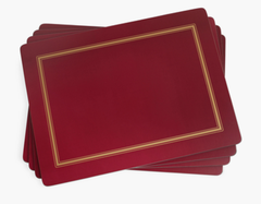 PM Classic Burgundy Set 4 tấm lót bàn ăn thương hiệu Pormeirion Vương Quốc Anh X0010648043