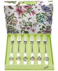 PM Botanic Garden Set 6 dĩa tráng miệng phụ kiện bàn trà thương hiệu Portmeirion BG1102