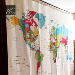 MAP Rèm tắm bản đồ 1773