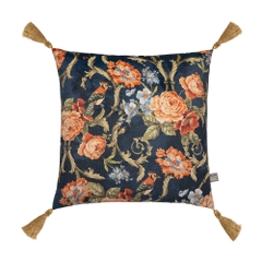 SB Vỏ Gối cao cấp BAROQUE FLORAL 58x58 NAVY 3CT1456C