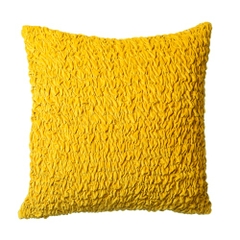 RUCHED Vỏ gối nhung 43X43CM OCHRE 3CT810F