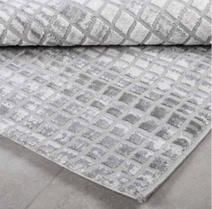 FEATHER Thảm Thổ Nhĩ Kì kẻ xám 2m3*3m4 6806