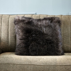 RM Lowe Faux Fur Vỏ gối lông cao cấp màu đen 50x50 490770