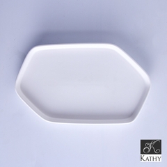 SLEEK Đĩa CN trắng góc cạnh 25,7cm 5071T