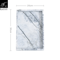 MARBLE Khay chữ nhật ghi 5192