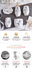 MARBLE Bộ nhà tắm 5 món vân đá 5298