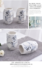 MARBLE Bộ nhà tắm 5 món vân đá 5298