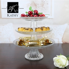 SWEETS Khay 3 tầng pha lê 2244