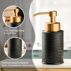 LUXURY MORDEN Bình đựng xà phòng vân nổi 270ML 5483D