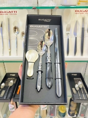 Bugatti ALADDIN Bộ 2c đũa BLACK MP ALCNM-04226-SS