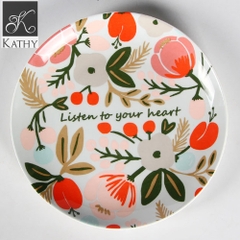 QUOTE Đĩa lá nhiều màu 20cm 2323