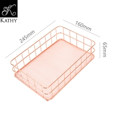 TRAY Khay đựng đồ vàng hồng 6078