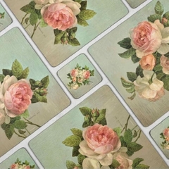 PM ANTIQUE ROSES Set 6 tấm lót bàn ăn hoa hồng thương hiệu Pormeirion Vương Quốc Anh X0010565543