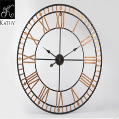 WALL CLOCK Đồng hồ tròn vàng 6164G