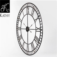 WALL CLOCK Đồng hồ tròn đen 6164D