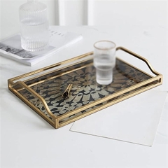 ATLANTIC Khay hình chữ nhật hoạ tiết cổ điển kích thước 38x25.5x3cm 6577