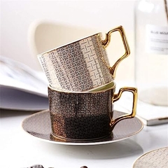 GOLDEN COASTER Bộ chén đĩa lót 2 người hoạ tiết 0511