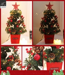 XMAS Cây thông Giáng sinh trang trí đỏ 6218