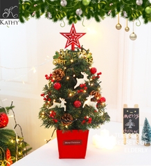 XMAS Cây thông Giáng sinh trang trí đỏ 6218