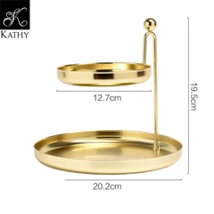 GOLDEN Khay 2 tầng vàng 6416V