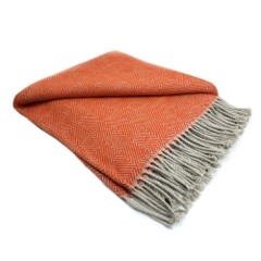 SB Chăn sofa cao cấp GEO 127X178CM ORANGE /GREY 1293A