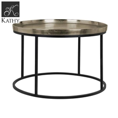 MILO Bàn uống nước Table aluminium champagne gold 70Ø 1825030