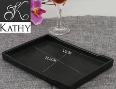 TRAY Khay chữ nhật đen 22cm 5084SD