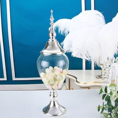 CANDY Bình trang trí nắp bạc lớn 6245L