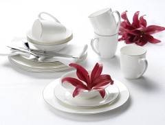 Royal Worcester Bộ bát đĩa trắng 16 món 3047