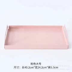 MATTE Khay chữ nhật màu hồng cỡ lớn 6483L
