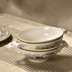 VB Audun Ferme Bát Soup 0.4l bức tranh làng quê Châu Âu  thương hiệu Villeroy& Boch nhập khẩu từ Đức 1010672510