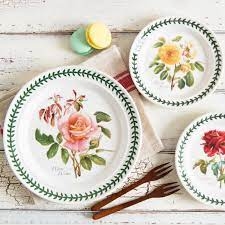 PM Botanic Roses Đĩa 8 inch 21,5 cm họa tiết hoa hồng Anh tuyệt đẹp sản xuất tại Vương quốc Anh  BR05072