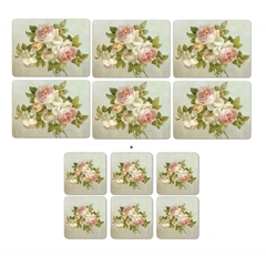PM ANTIQUE ROSES Set 6 tấm lót bàn ăn hoa hồng thương hiệu Pormeirion Vương Quốc Anh X0010565543