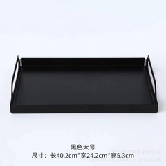 MATTE Khay chữ nhật màu đen cỡ lớn 6482L